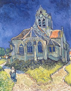 オーヴェルの教会-シュルオワーズ 作： Vincent van Gogh
