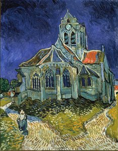 オーヴェールの教会 作： Vincent van Gogh
