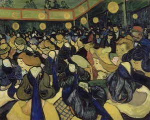 アルルのダンスホール、1888 作： Vincent van Gogh
