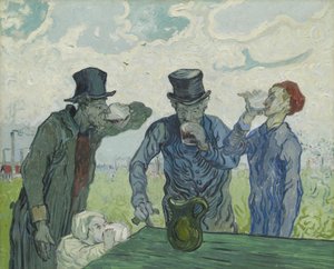 酒飲み、1890 作： Vincent van Gogh