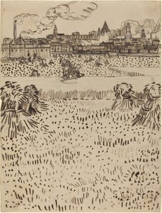 収穫、1888年。 作： Vincent van Gogh