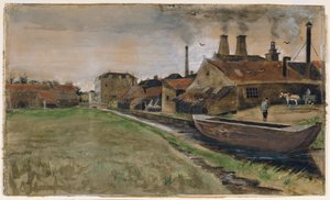 ハーグの鉄工所、1882 作： Vincent van Gogh