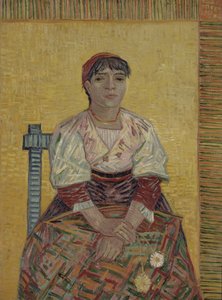 イタリアの女性、1887 作： Vincent van Gogh
