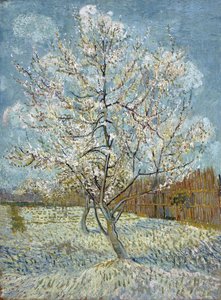 ピンクの桃の木 作： Vincent van Gogh
