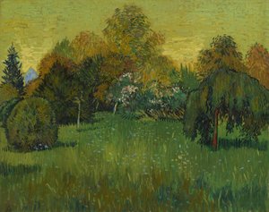 詩人の庭 作： Vincent van Gogh