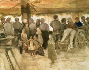 ジャガイモ市場、1882 作： Vincent van Gogh