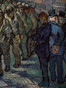 刑務所の中庭（詳細） 作： Vincent van Gogh