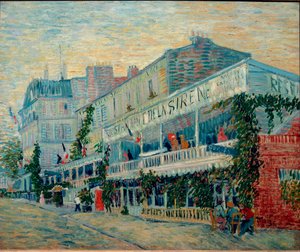 アスニエールのレストラン「シレーヌ」（油彩・キャンバス 作： Vincent van Gogh