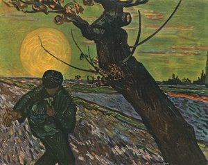 種をまく人、1888年10月、1947年。 作： Vincent van Gogh
