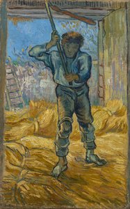 スレッシャー（ミレーの後） 作： Vincent van Gogh