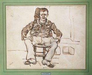 1888年に着席したズアーヴ 作： Vincent van Gogh