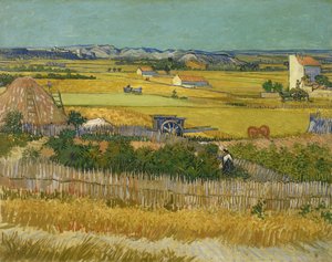 収穫、1888 作： Vincent van Gogh