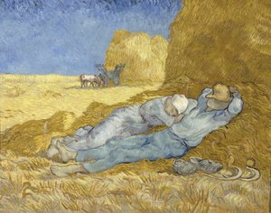 ミレー後のシエスタ、1890 作： Vincent van Gogh