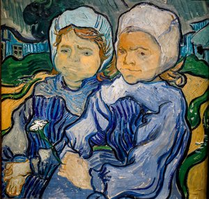 二人の少女、二人の少女 作： Vincent van Gogh