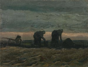 ヒースの二人の女性 作： Vincent van Gogh