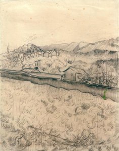 壁に囲まれたフィールド 作： Vincent van Gogh
