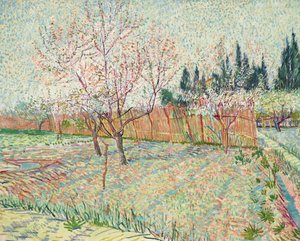 ヒノキの果樹園 作： Vincent van Gogh