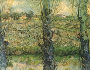 アルルの眺め、1889年、1947年。 作： Vincent van Gogh