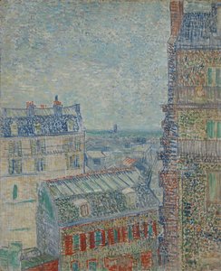レピック通りのテオのアパートからのパリの眺め 作： Vincent van Gogh
