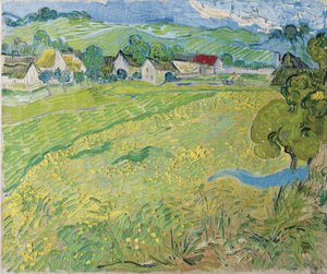オーヴェル、1890年のVessenotsのビュー 作： Vincent van Gogh