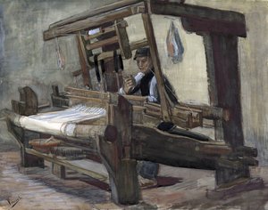 ウィーバー（ティセランド）・パー・ゴッホ、ヴィンセント、ファン（1853-1890）。ペン、筆、水彩、墨、紙、サイズ：35,7x45,1