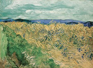 コーンフラワーのあるウィートフィールド 作： Vincent van Gogh