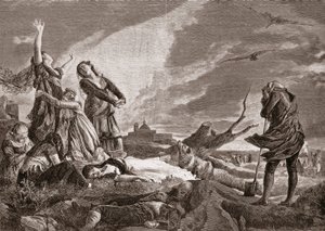 スペイン独立戦争（1808-1814）。5月3日、マドリードのLa Moncloaでの葬儀