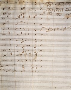 ヴィンチェンツォ ベッリーニ (1801-1835) によるオペラ「ベアトリーチェ ディ テンダ」の手書きスコア 作： Vincenzo Bellini
