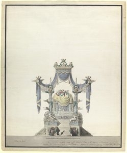 皇后両陛下のためのカタファルケ1729-1796、1796 作： Vincenzo Brenna
