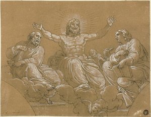 聖徒たちと栄光のうちにあるキリスト 作： Vincenzo Camuccini