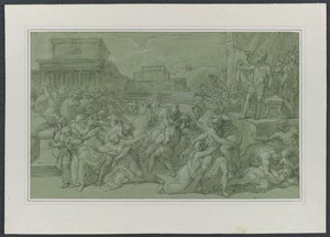 サビネスの強姦c。 1820年。 作： Vincenzo Camuccini