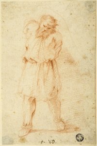 両腕を後ろに縛られた人物 作： Vincenzo Dandini