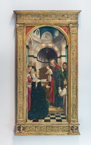 神殿でのイエスのプレゼンテーション、1470年頃（パネルにテンペラ 作： Vincenzo Foppa