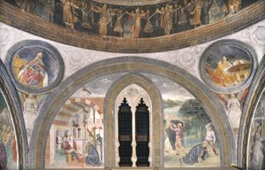 聖ピーター殉教者のようなものからのシーン、1466-68 作： Vincenzo Foppa