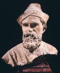 ヴィンチェンツォ・ジェミート（1852-1929）によるドメニコ・モレッリ（胸像）。 作： Vincenzo Gemito