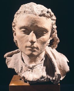 女性の頭部」ヴィンチェンツォ・ジェミート（1852-1929）作、テラコッタ 作： Vincenzo Gemito