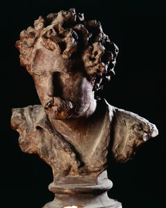 画家フォルチュニィの肖像（ワックス 作： Vincenzo Gemito