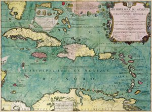 メキシコ群島の地図 作： Vincenzo Maria Coronelli