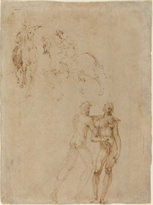 2 人の騎手と 2 人の男性のヌード 作： Vincenzo Tamagni