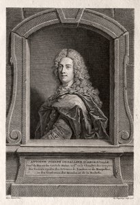 アントワーヌジョセフドサリエダルゲンビルの肖像、1775年。 作： Vincenzo Vangelisti