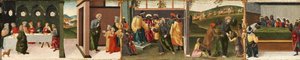 聖トーマス使徒の物語-聖トーマスがガンダフォロスを洗礼し、他のエピソード、1480-1500 作： Vincenzo di Antonio Frediani