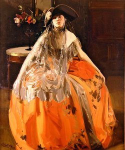ある女性の肖像 作： Virgilio Constantini