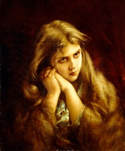 物思いに沈んだ瞬間、1882 作： Virgilio Tojetti