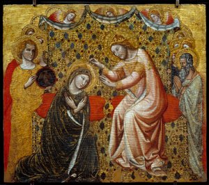 聖母の戴冠式 木画 ヴィターレ・ダ・ボローニャ（1289/1309-1359/1369） パリ、ルーヴル美術館蔵