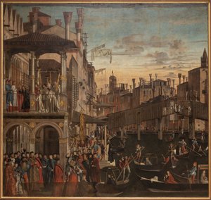 ポンテ・ディ・リアルトの聖十字架の奇跡、c。 1496年。