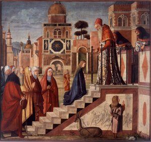 神殿における聖母提示 作： Vittore Carpaccio