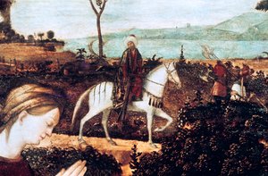 神聖な家族、詳細 作： Vittore Carpaccio