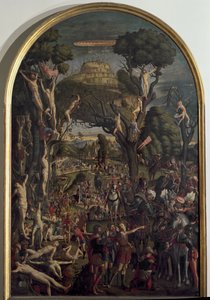 アララト山の1万人の殉教者の磔刑 - 油彩・キャンバス 作： Vittore Carpaccio