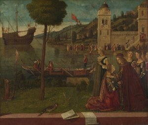 Ceyxの出発、c。 1502-1507 作： Vittore Carpaccio