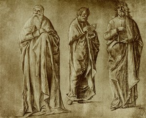 聖人のための3つの姿の研究 作： Vittore Carpaccio
